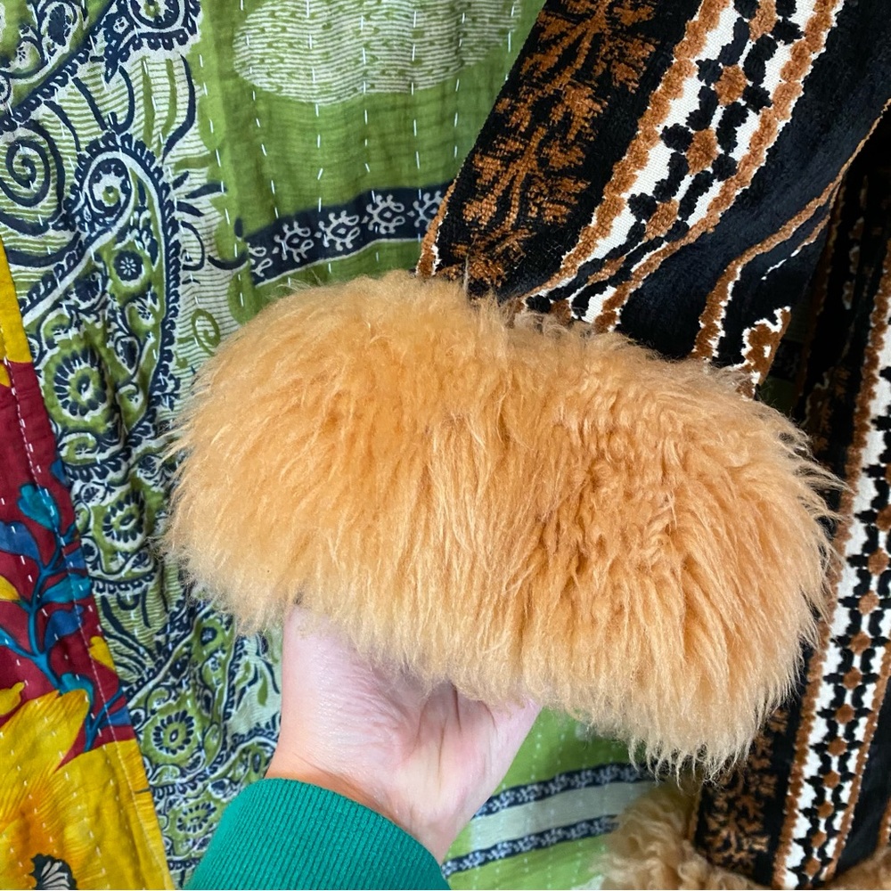 Vtg 1960's Country Pacer Multicolored Tapestry Faux Fur Penny Lane Coat Size S/M - Picture 4 of 16
